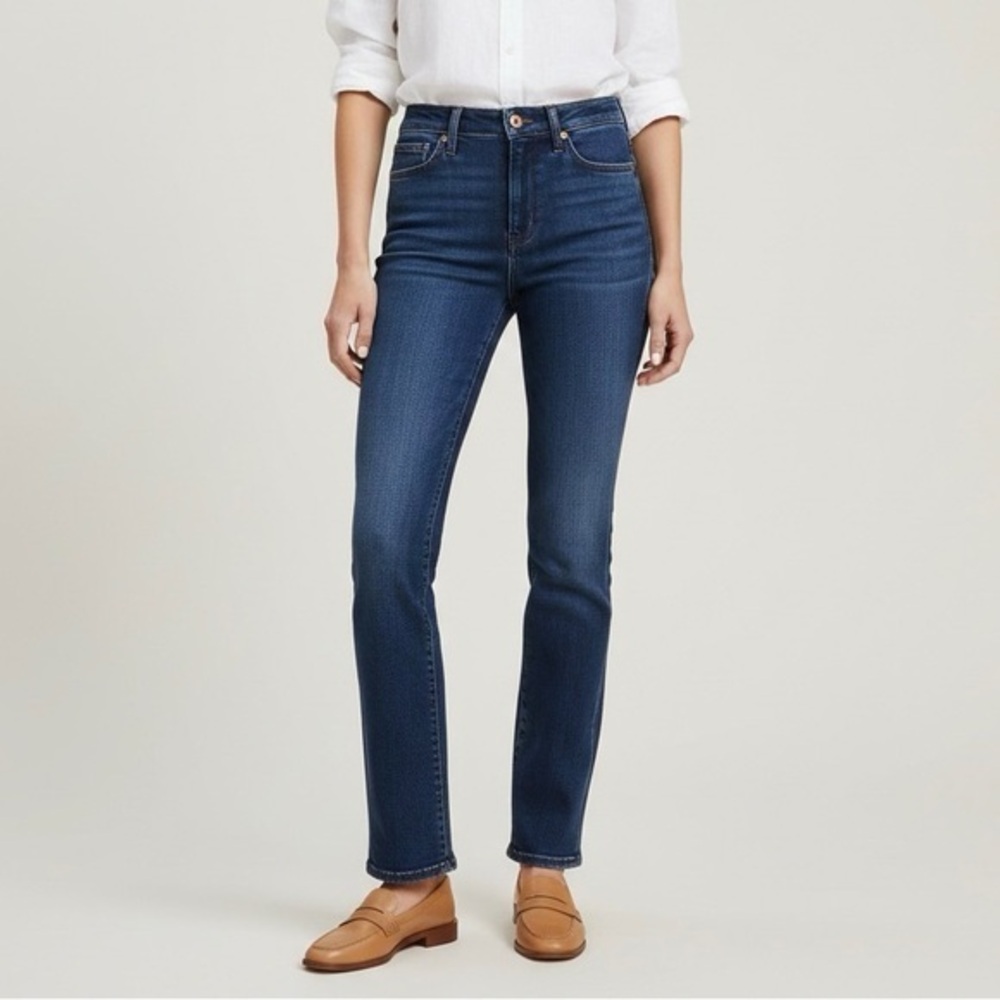 AG ADRIANO GOLDSCHMIED Saige High-Rise Straight Leg Jeans‎ In Gondola
